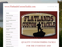 Tablet Screenshot of flatlandscustomtackle.com